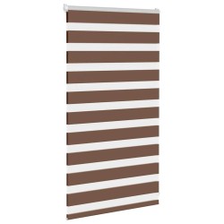 Store zèbre marron 90x100 cm largeur du tissu 85,9 cm polyester 