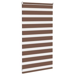 Store zèbre marron 90x100 cm largeur du tissu 85,9 cm polyester 