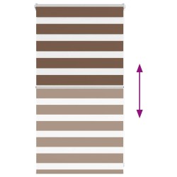 Store zèbre marron 90x100 cm largeur du tissu 85,9 cm polyester 