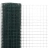Grillage acier avec revêtement en PVC 25x0,5 m vert 