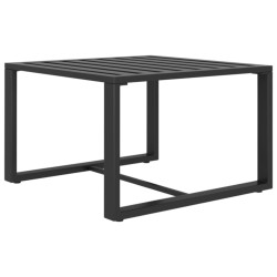 Salon de jardin 3 pcs avec coussins Aluminium Anthracite 