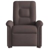 Fauteuil inclinable de massage Marron foncé Tissu 