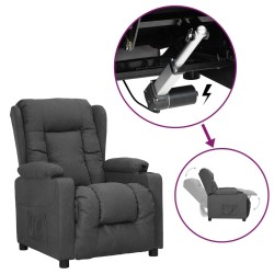 Fauteuil Gris foncé Tissu 