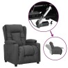 Fauteuil Gris foncé Tissu 