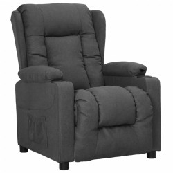 Fauteuil Gris foncé Tissu 