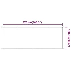 Auvent vertical Vert clair 100x270 cm Tissu oxford 