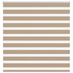 Store zèbre marron sable largeur du tissu 140,9 cm polyester 