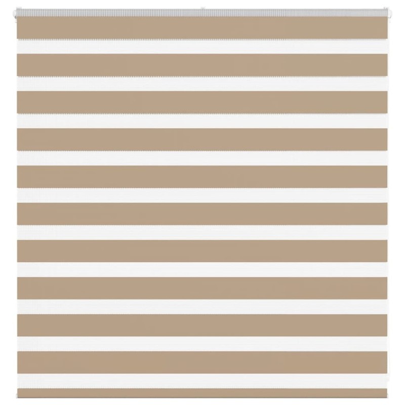 Store zèbre marron sable largeur du tissu 140,9 cm polyester 