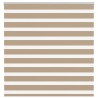 Store zèbre marron sable largeur du tissu 140,9 cm polyester 