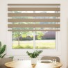 Store zèbre marron sable largeur du tissu 140,9 cm polyester 