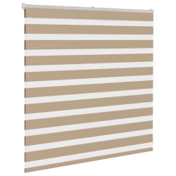 Store zèbre marron sable largeur du tissu 140,9 cm polyester 
