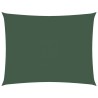 Voile de parasol tissu oxford rectangulaire 2x3,5 m vert foncé 
