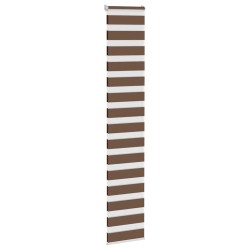Store zèbre marron 40x200 cm largeur du tissu 35,9 cm polyester 