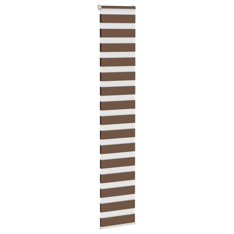 Store zèbre marron 40x200 cm largeur du tissu 35,9 cm polyester 