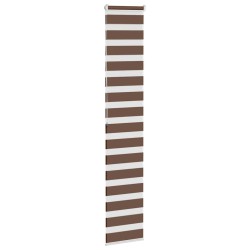 Store zèbre marron 40x200 cm largeur du tissu 35,9 cm polyester 
