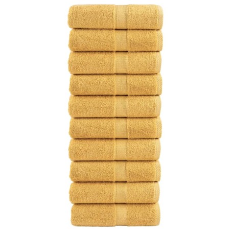 Serviettes de visage de qualité supérieure SOLUND 10 pcs doré 