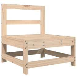 Salon de jardin 7 pcs bois de pin massif 
