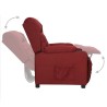Fauteuil Rouge bordeaux Tissu 