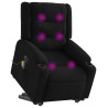 Fauteuil inclinable de massage électrique Noir Tissu 