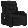 Fauteuil inclinable de massage électrique Noir Tissu 