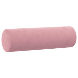 Canapé 2 places avec oreillers décoratifs rose 140 cm velours 