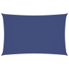 Voile de parasol tissu oxford rectangulaire 2x5 m bleu 