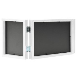 Cadre photo dépliable Blanc 22x15 cm+2x(10x15 cm) 
