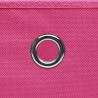 Boîtes de rangement 4 pcs Tissu intissé 28x28x28 cm Rose 