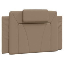 Lit avec matelas cappuccino 90x190 cm similicuir 