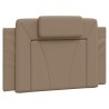 Lit avec matelas cappuccino 90x190 cm similicuir 