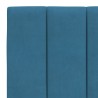 Lit avec matelas bleu 120x200 cm velours 