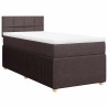 Sommier à lattes de lit avec matelas Marron foncé 90x190 cm 