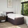 Sommier à lattes de lit avec matelas Marron foncé 90x190 cm 