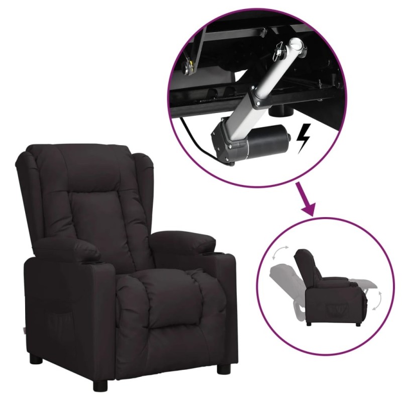 Fauteuil Noir Similicuir 