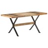 Table de salle à manger 160x80x76 cm Bois de manguier brut 