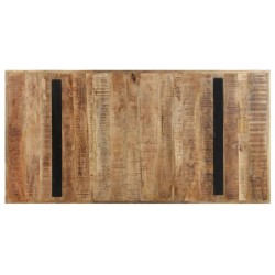 Table de salle à manger 160x80x76 cm Bois de manguier brut 