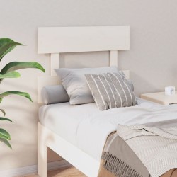 Tête de lit Blanc 103,5x3x81 cm Bois massif de pin 