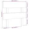 Tête de lit Blanc 103,5x3x81 cm Bois massif de pin 