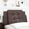 Coussin de tête de lit marron 90 cm similicuir 