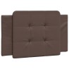 Coussin de tête de lit marron 90 cm similicuir 