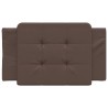 Coussin de tête de lit marron 90 cm similicuir 