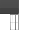 Belvédère mural 3x4 m Anthracite Tissu 