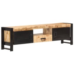 Meuble TV 140x30x40 cm Bois de manguier brut 