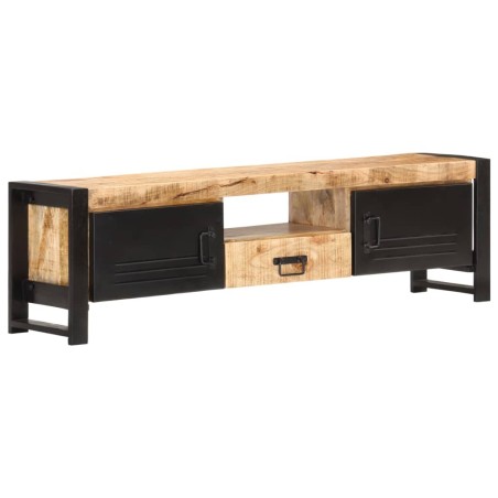 Meuble TV 140x30x40 cm Bois de manguier brut 