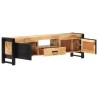 Meuble TV 140x30x40 cm Bois de manguier brut 