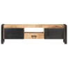 Meuble TV 140x30x40 cm Bois de manguier brut 