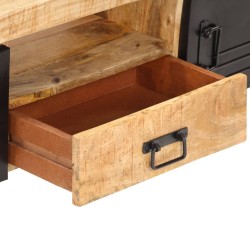 Meuble TV 140x30x40 cm Bois de manguier brut 
