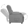 Fauteuil Gris Similicuir 