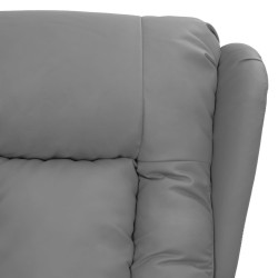 Fauteuil Gris Similicuir 