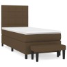 Sommier à lattes de lit avec matelas Marron foncé 100x200 cm 